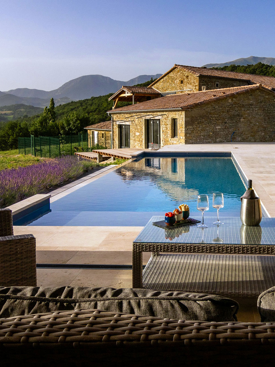 Guest rooms<br />
of the Domaine